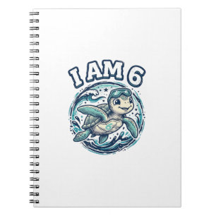 Carnet Tortue de mer mignonne Je suis un anniversaire de