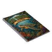 Carnet Tortue de Mer Récif de Corail POPCUT (Côté Droit)