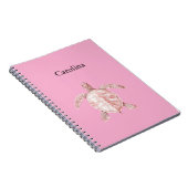 Carnet Tortue de mer rose (Côté Droit)