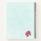 Carnet Tortue de mer rose Whimsical & mignon (Dos)