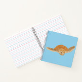 Carnet Tortue de mer sous l'eau - transparent. (Intérieur)