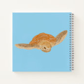 Carnet Tortue de mer sous l'eau - transparent. (Dos)