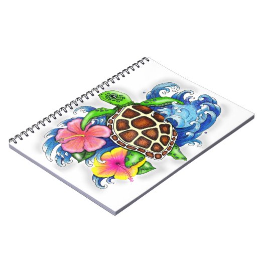 Carnet Tortue de mer tropicale (Côté gauche)