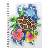 Carnet Tortue de mer tropicale (Devant)