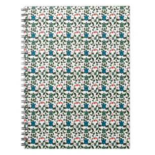 Carnet Tortue de mer tropicale à motif floral Océan côt