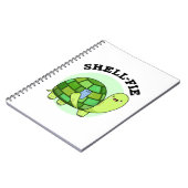 Carnet Tortue drôle de Shell-fie Selfie Pun (Côté gauche)