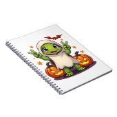 Carnet Tortue Drôle Fantôme Citrouille Boo Halloween Enfa (Côté Droit)