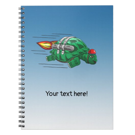 Carnet Tortue Fusée (Devant)