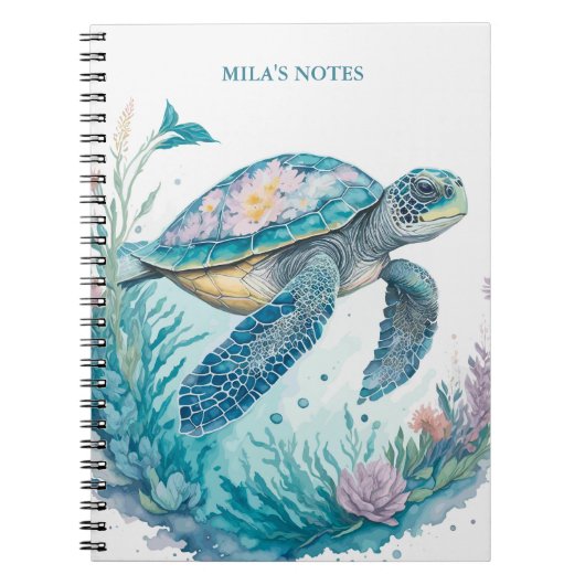 Carnet Tortue marine (Devant)