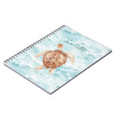 Carnet Tortue marine de l'océan (Côté gauche)