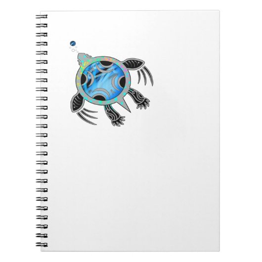 Carnet Tortue marine peinte (Devant)