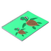 Carnet Tortue mignonne de bande dessinée (Côté gauche)