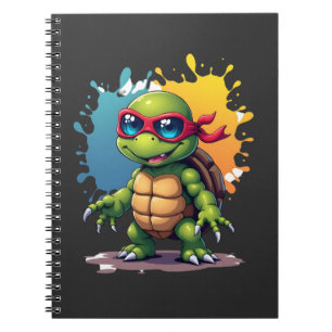 Carnet Tortue Mignonne Portant Des Lunettes De Soleil Pei