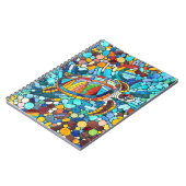 Carnet Tortue mosaïque colorée (Côté gauche)