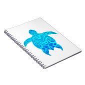 Carnet Tortue tribale bleue (Côté Droit)