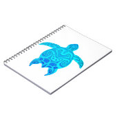 Carnet Tortue tribale bleue (Côté gauche)