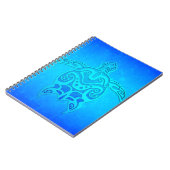 Carnet Tortue tribale bleue (Côté gauche)