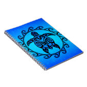 Carnet Tortue tribale bleue Sun (Côté Droit)