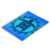 Carnet Tortue tribale bleue Sun (Côté gauche)