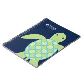 Carnet Tortue verte douce (Côté gauche)