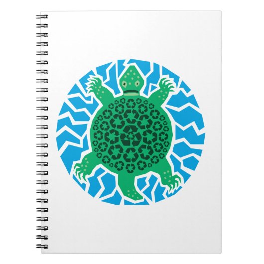 Carnet Tortues marines, recyclage (Devant)