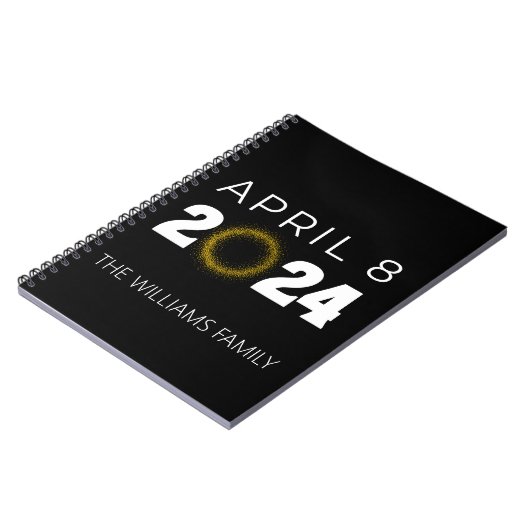 Carnet Total Solaire Eclipse USA 8 avril 2024 (Côté gauche)