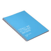 Carnet Totally Not My Murder Notebook – Funny Dark Humor  (Côté Droit)