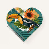 Carnet Toucan illuminé en harmonie tropicale (Devant)