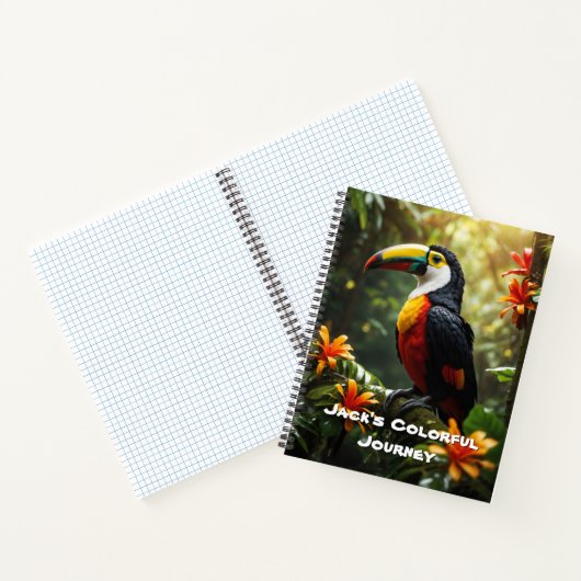 Carnet Toucan personnalisable : une évasion tropic (Intérieur)