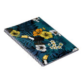 Carnet Toucans et flore tropicale, bleu, jaune, orange (Côté Droit)