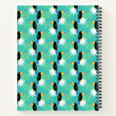 Carnet Toucans sur Turquoise (Dos)