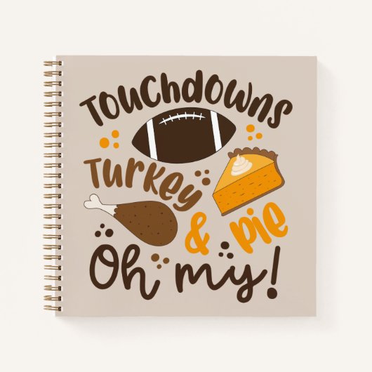 Carnet Touchdowns Turquie & tarte | Oh, mon (Devant)