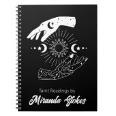 Carnet Toucher Céleste Tendance Soleil & Lune Mains Noir (Devant)