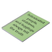 Carnet Toujours dire la vérité (Côté gauche)