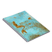 Carnet Toujours être une sirène - or parties scintillant (Côté Droit)