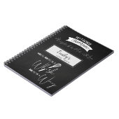 Carnet Toujours Fabriqué Avec Love Typography Recette Col (Côté gauche)