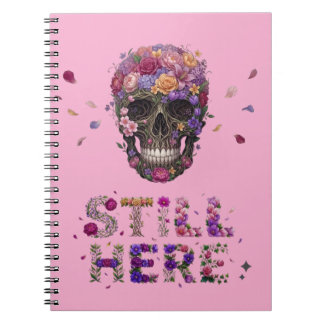 Carnet TOUJOURS LÀ | Crâne Fleur Fleurie