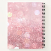 Carnet Toujours rêver grande Parties scintillant rose (Dos)