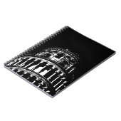 Carnet Tour blanche noire de Pise Italie (Côté gauche)