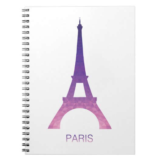 Carnet Tour Eiffel abstrait (Devant)