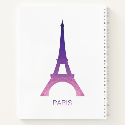 Carnet Tour Eiffel Abstraite (Dos)