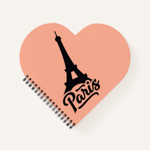 Carnet Tour Eiffel de Paris (France) en noir
