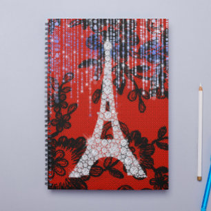 Carnet Tour Eiffel en dentelle