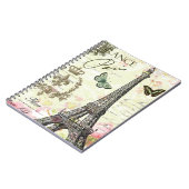 Carnet Tour Eiffel français vintage moderne (Côté gauche)