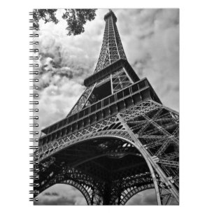 Carnet Tour Eiffel Noir Blanc Paris Europe Voyage