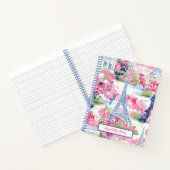 Carnet Tour Eiffel Paris France Floral School (Intérieur)