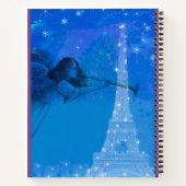 Carnet Tour Eiffel scintillante au coeur (Dos)