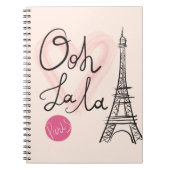 Carnet Tour Eiffel tiré par la main (Devant)