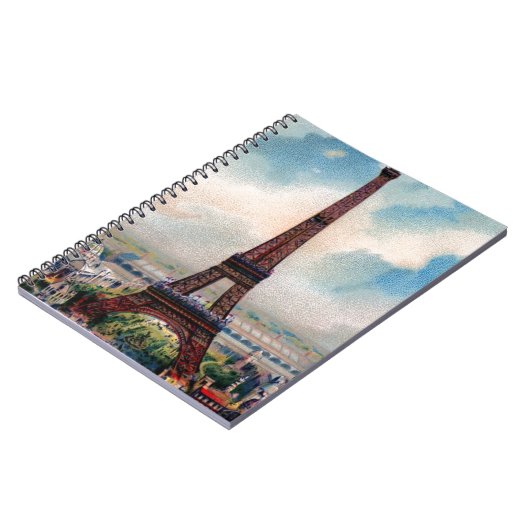 Carnet Tour Eiffel vintage (Côté gauche)