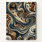 Carnet Tourbillon abstrait imprimé léopard (Dos)